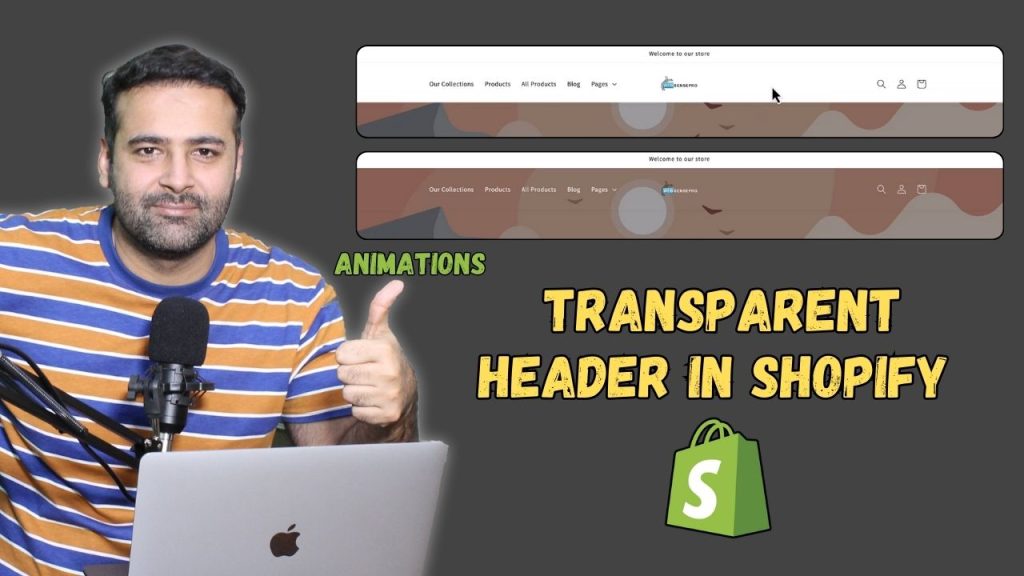 How To Make A Transparent Header in Shopify [Dawn V15]