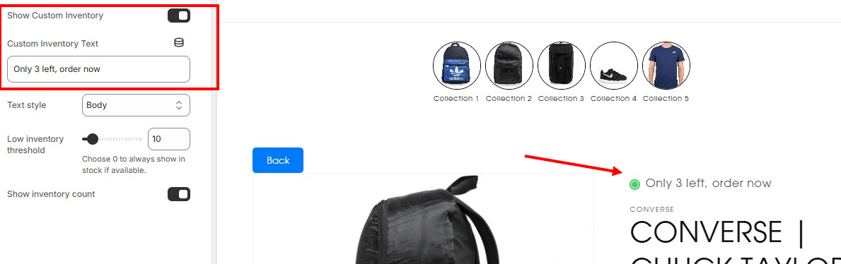How To Change Inventory Status Text in Shopify - WebSensePro