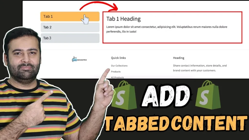 How To Add Tabbed Content [Shopify - Without APP]