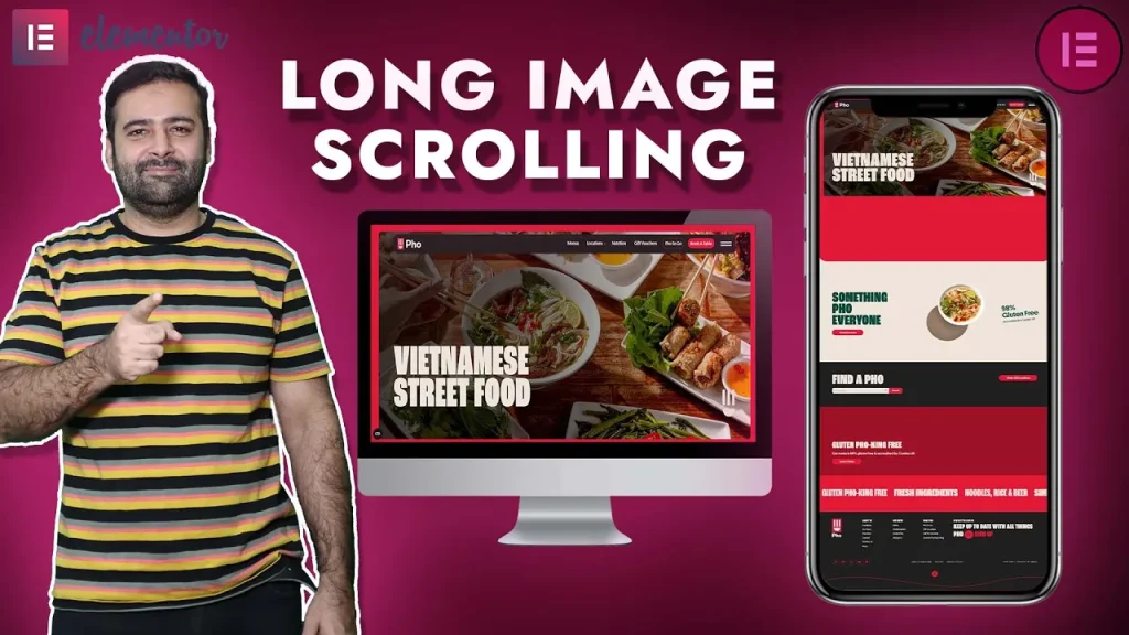 How To Add Long Image Scrolling in Elementor [Easy Without Plugin]