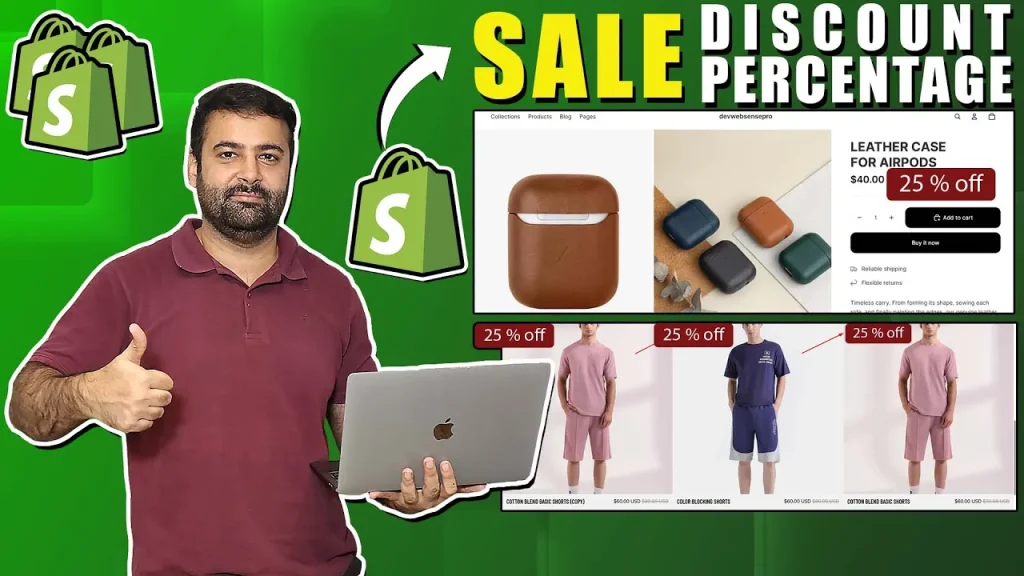 How To Show Sale Discount Percentage on Shopify [Horizon Themes]